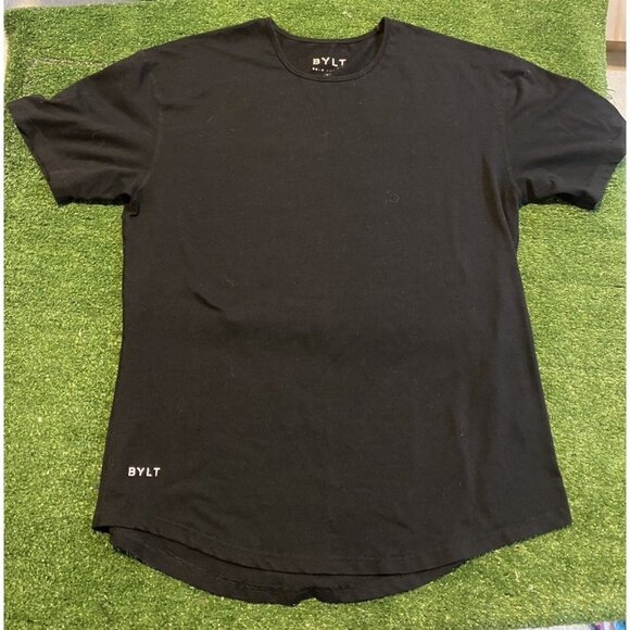 Bylt Basics shirt mens extra large black drop cut short sleeve lightweight 42 - Picture 3 of 10